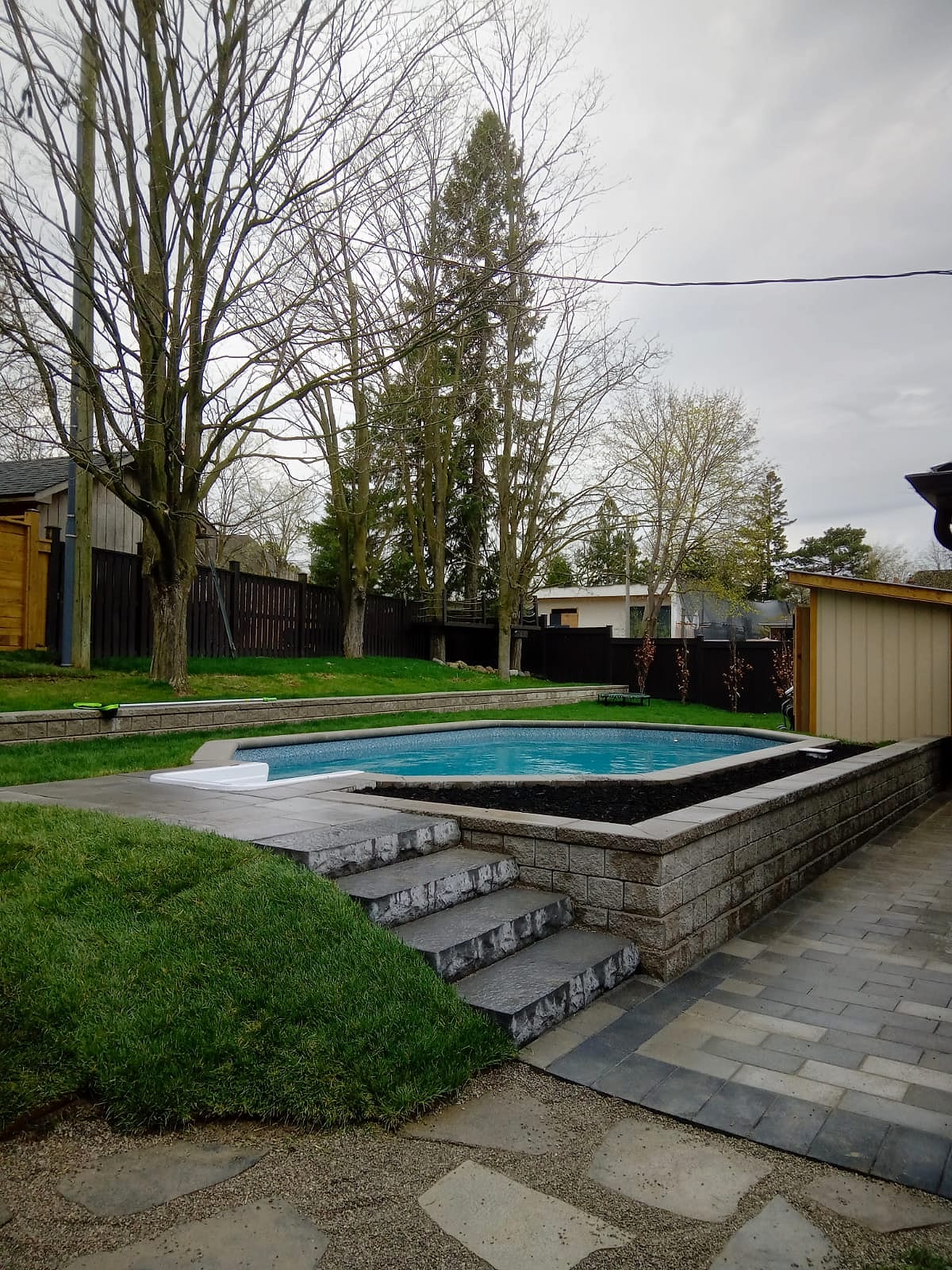 Modern Pool & Lounge Deck — Markham